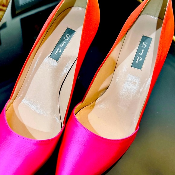 SJP Vibrant Pink and Orange Women´s Heels NWT